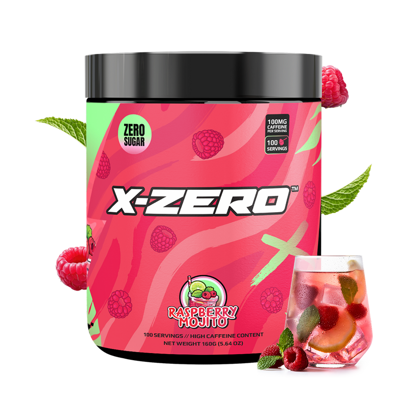 X-Zero Raspberry Mojito (160g / 100 Portioner)