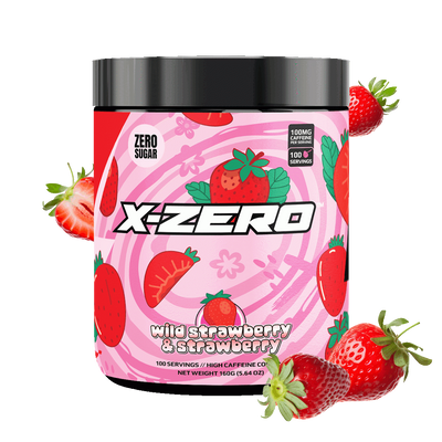 X-Zero Wild Strawberry & Strawberry (160g / 100 Portioner)