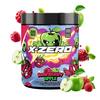 X-Zero Raspberry Apple (160g / 100 Portioner)