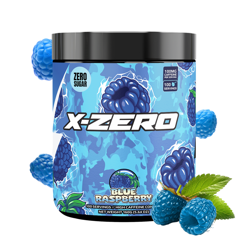 X-Zero Blue Raspberry (160g / 100 Portioner)