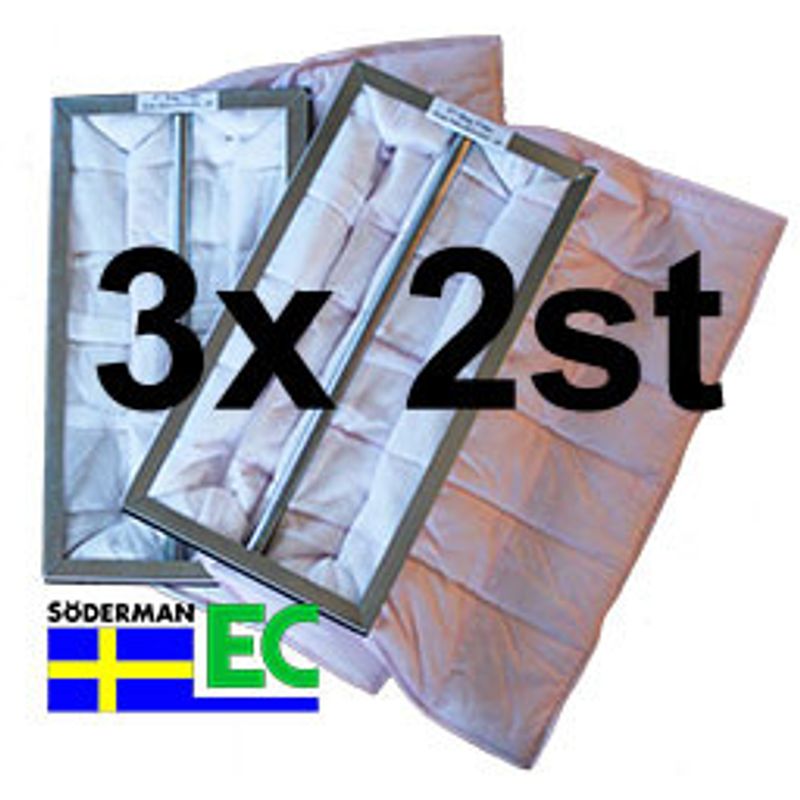 Filterpaket 3-pack Heru 75 S/90 S EC/100 S EC Eko