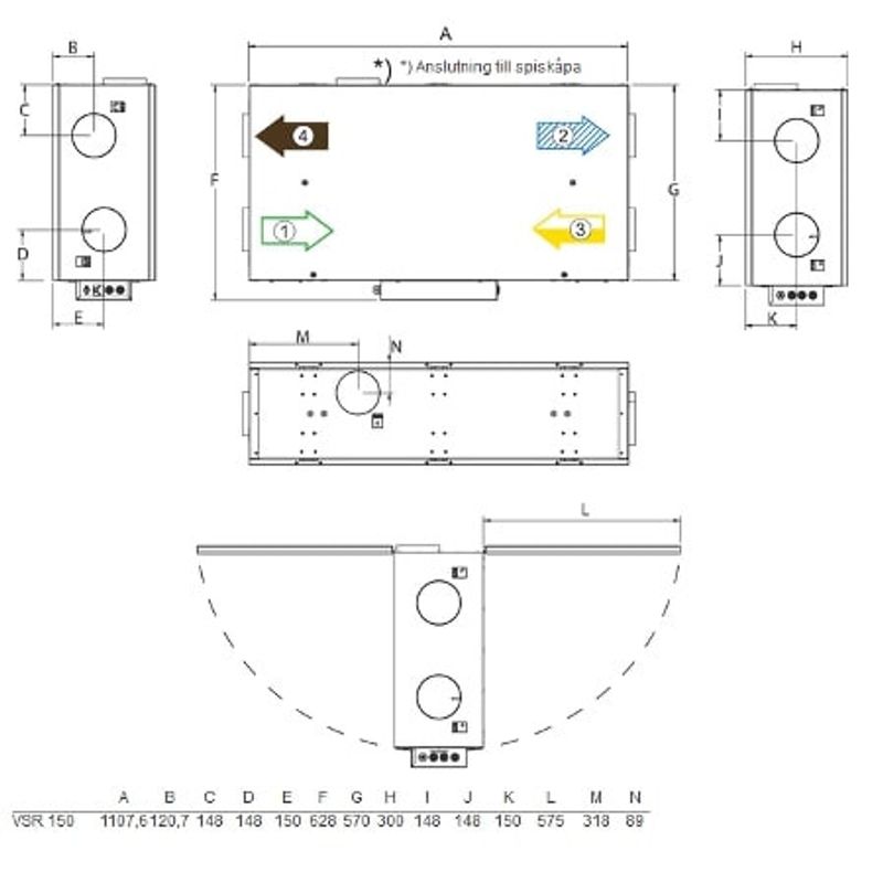 Systemair SAVE VSR 150/B