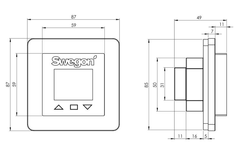 Swegon CASA Smart Kontrollpanel SC10