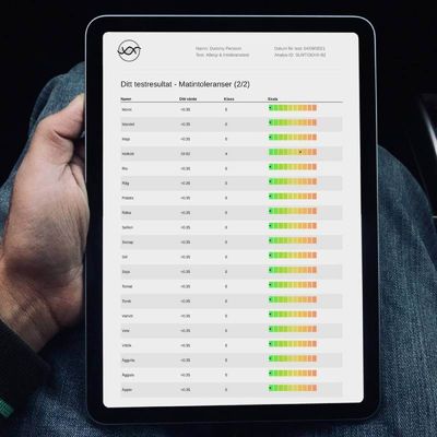 Allergitest - täcker 95% av de vanligast förekommande allergierna