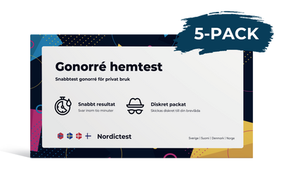 Gonorré snabbtest 5-pack