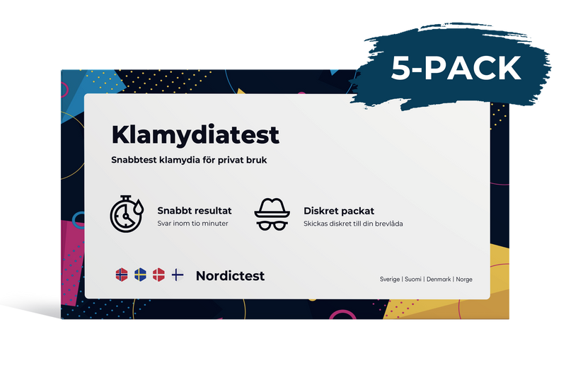Klamydiatest 5-pack från Nordictest