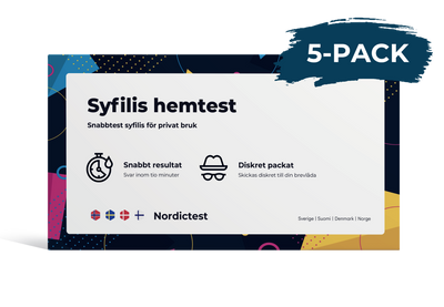 Syfilis hemtest 5-pack från Nordictest