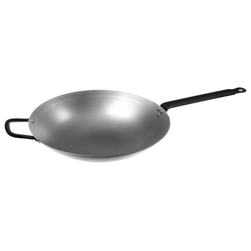 Wokpanna 6,7 L Ø 38 cm, rund botten