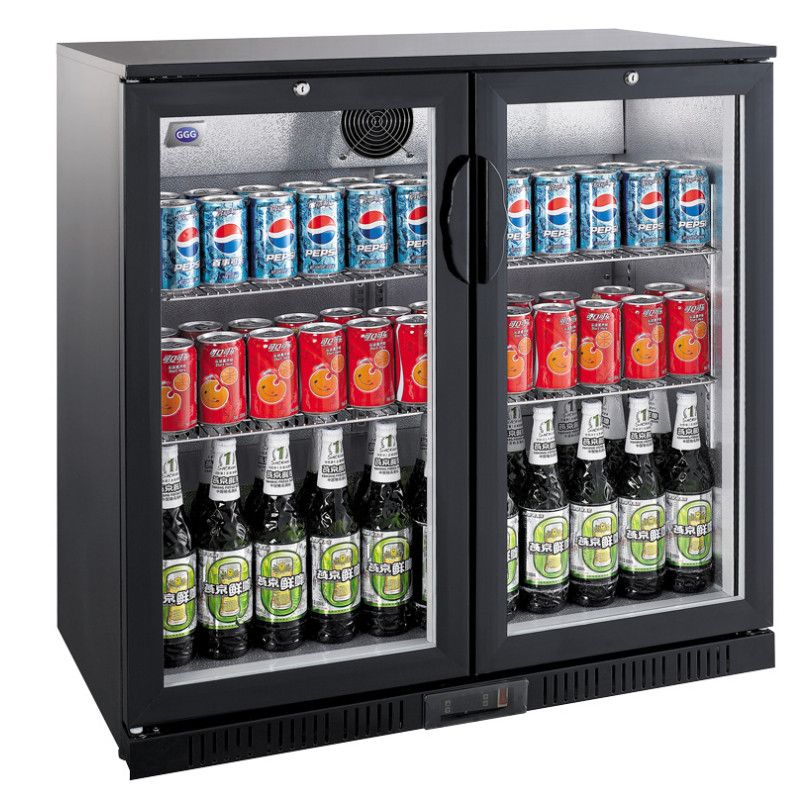 Barkyl/Ölkyl 208 Liter Svart, 2 Klaffdörrar