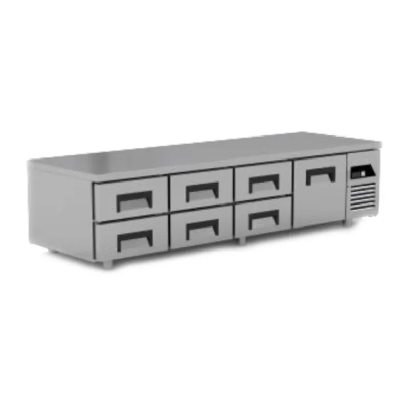 Grillkylbänk 210cm 7 draglådor