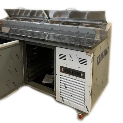 Pizzabänk 230 cm 3 dörrar komplett inkl. skiva