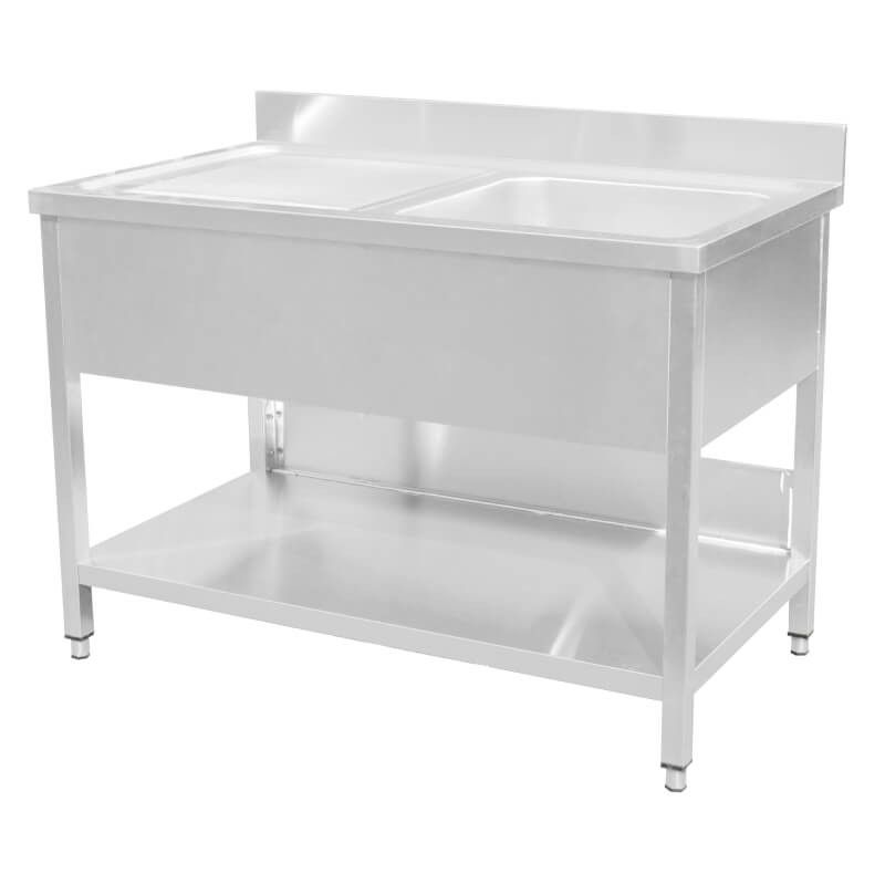 Diskbänk 120 cm Ho höger