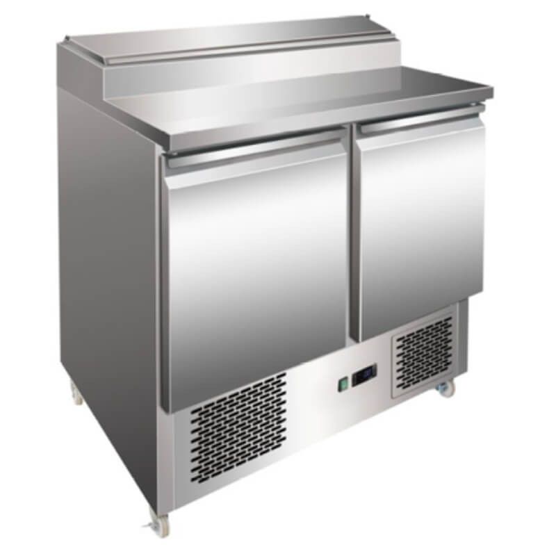 Kallskänksbänk 1/6 GN 2 dörrar, 900x700x970mm