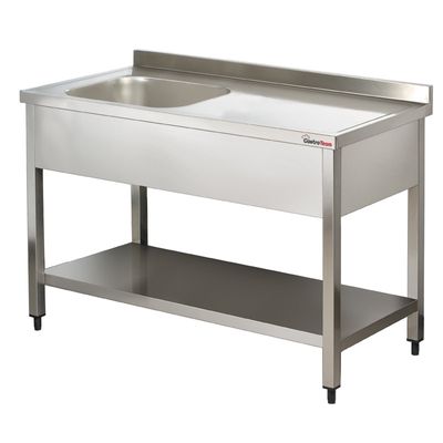 Diskbänk 140 cm 1x Diskho vänster