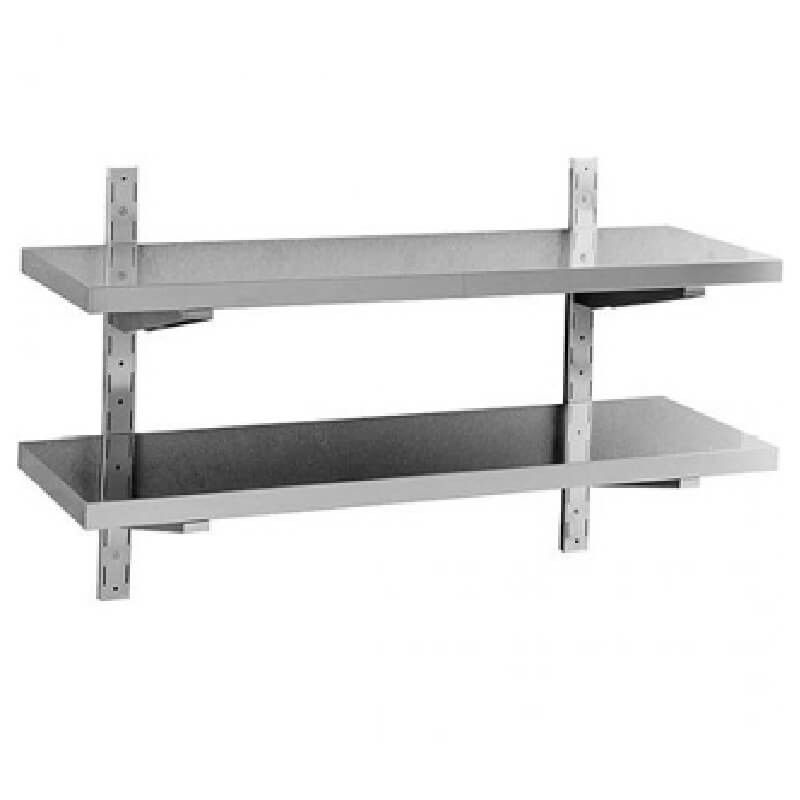 Hylla vägghängd 100-180 cm, 2 plan - 1800x300x700-mm