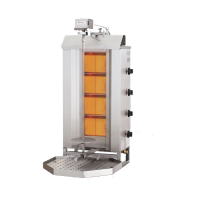 Kebabgrill gas 70 kg 515x550x1120 mm