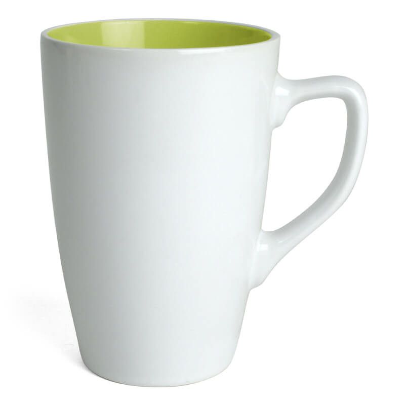 Mugg Apollo Vit/limegrön, 20 st