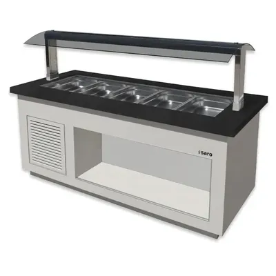 Salladsbar 200 cm 5x1/1 GN Vit/svart