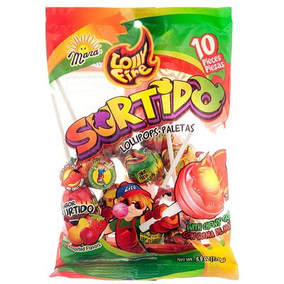 Sortido Lollipops med tuggummi