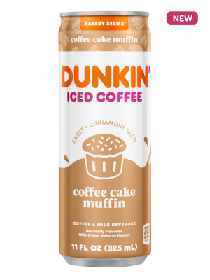 Dunkin' Iced Coffee - Coffee Cake Muffin