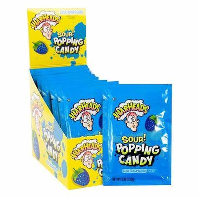 Warheads Sour Popping Candy Blue Raspberry 20st