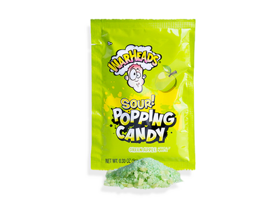 Warheads Sour Popping Candy Green Apple