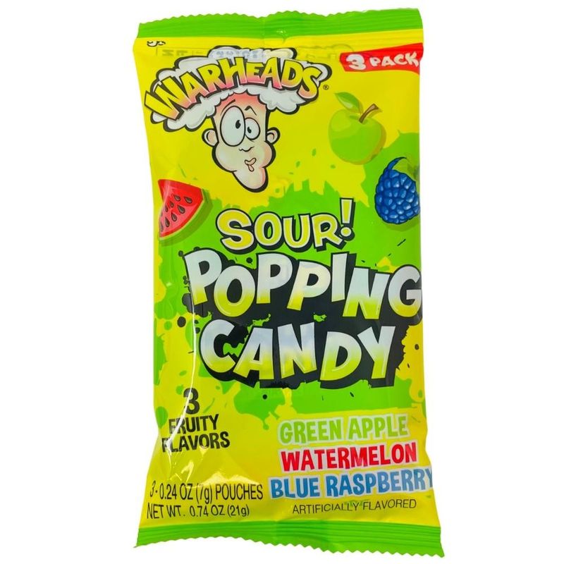 Warheads Sour Popping Candy 3-Pack