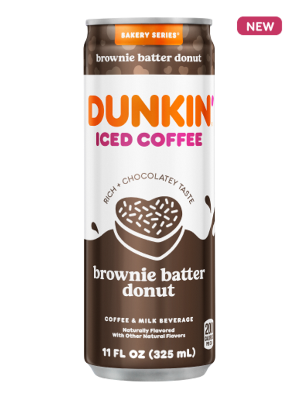 Dunkin' Iced Coffee - Brownie Batter Donut