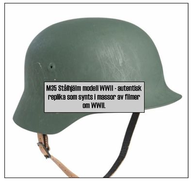 M35 WWII stålhjälm