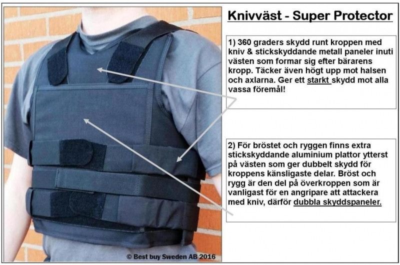 Väst mot knivar
