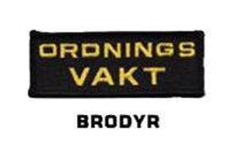 Broderat Orningsvakt märke bröst - modell1