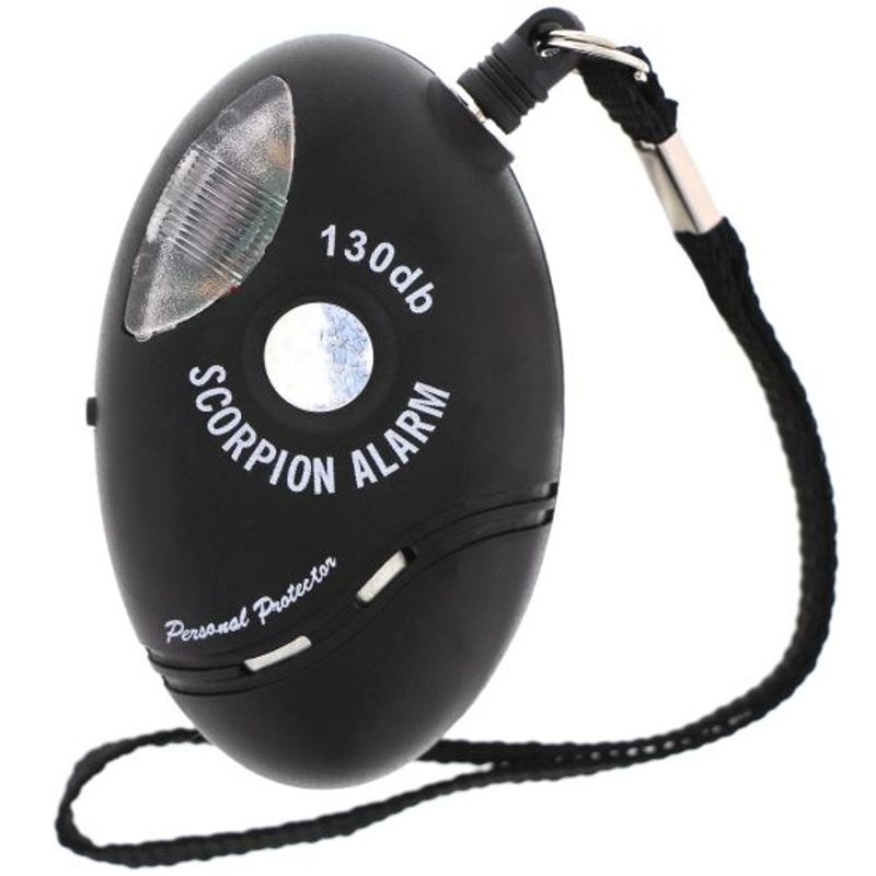Överfallslarm med blixt & 130 decibel siren!