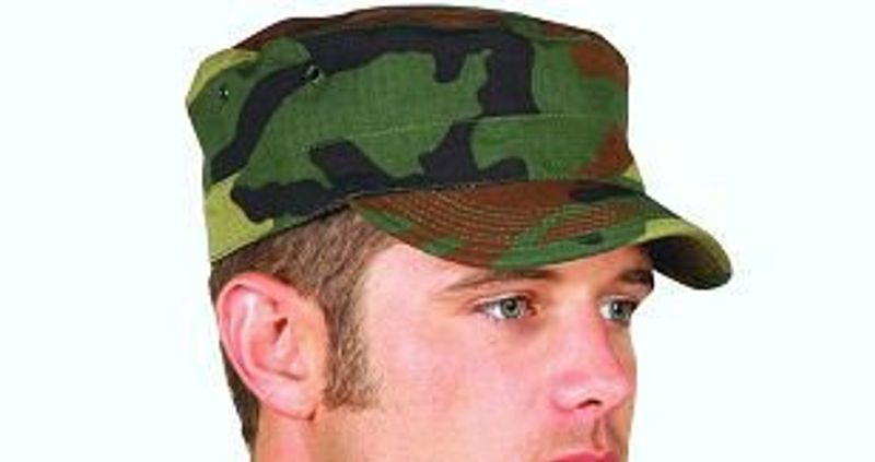 BDU keps - Woodland cammo