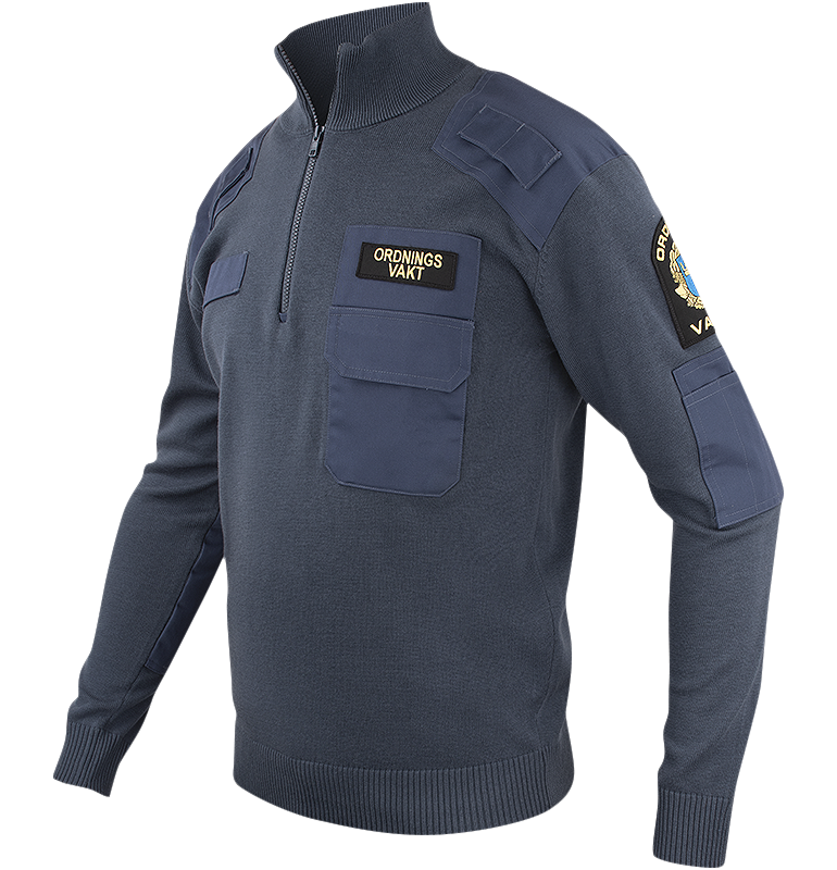 TEXSTAR OV NATOTRÖJA MED ZIP OCH KRAGE