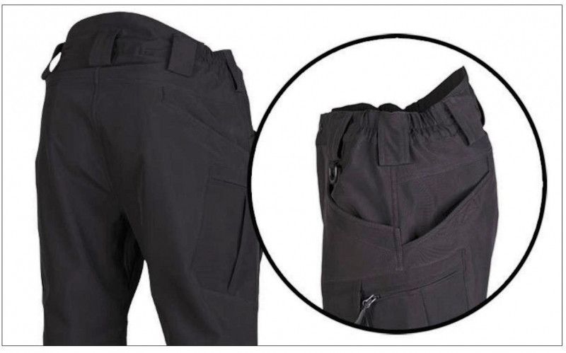 Svarta softshell byxor