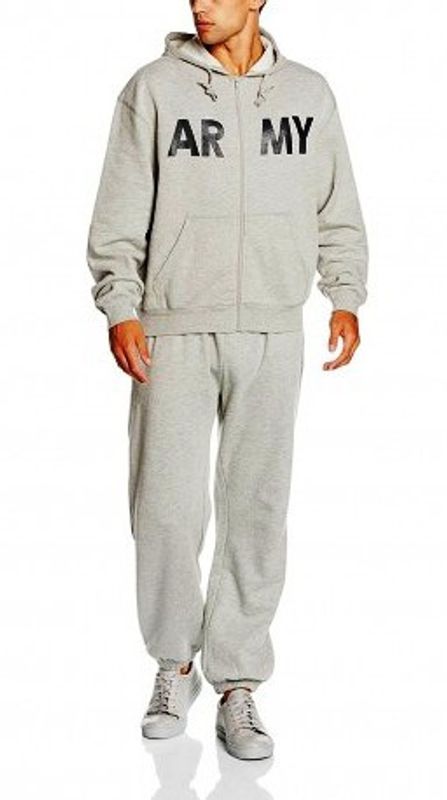 US ARMY GREY GYM SUIT - TRÖJA + BYXA!1