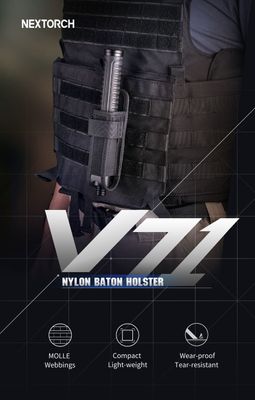 V71 NEX nylon batonghölster för teleskopbatonger 