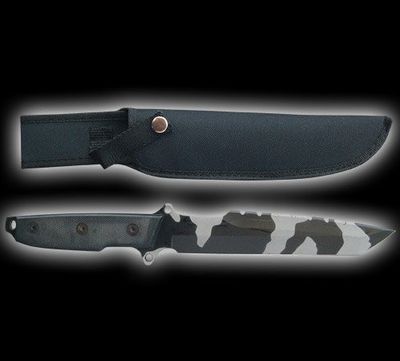 Kraftfull Militärkniv & Stridskniv - Cammofärg