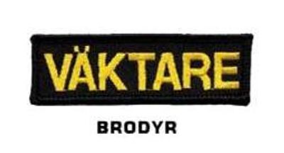 Broderat Väktar märke