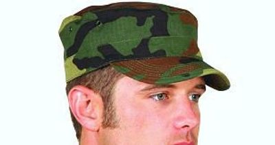 BDU keps - Woodland cammo