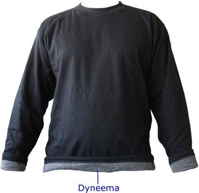 Snittskyddande långärmad Dyneema tröja - bärs under västen!