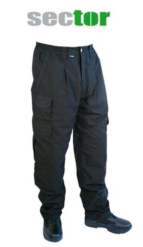 Svart Uniformsbyxa med 7 fickor - prisvärd!