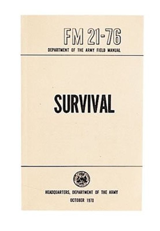 US Army överlevnads guide