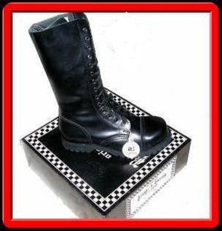 Boots & Braces kängor med stålhätta - 14 håls