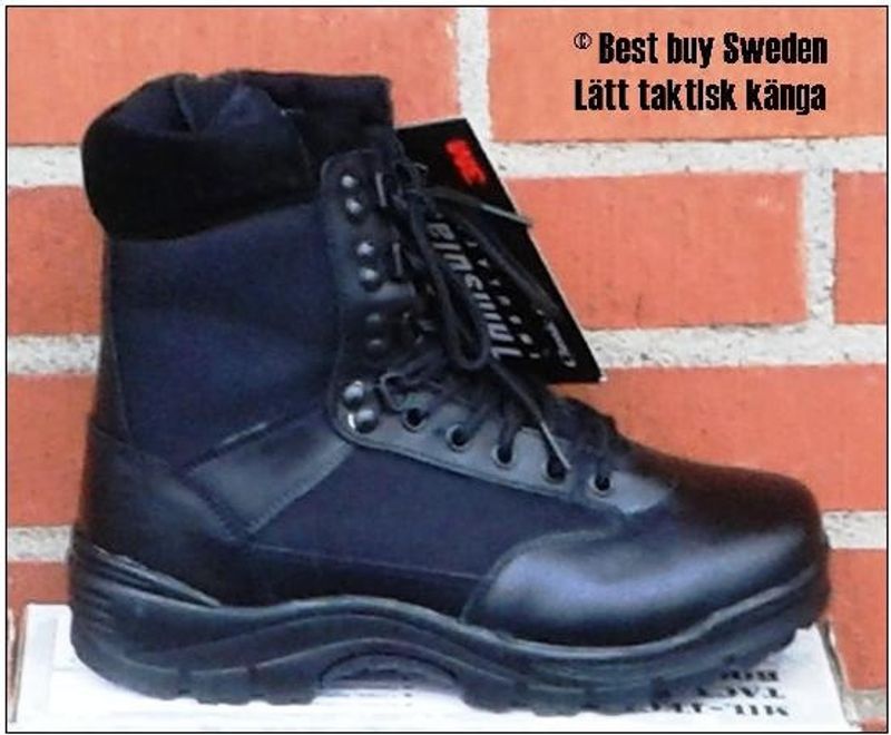 Lätta svarta kängor