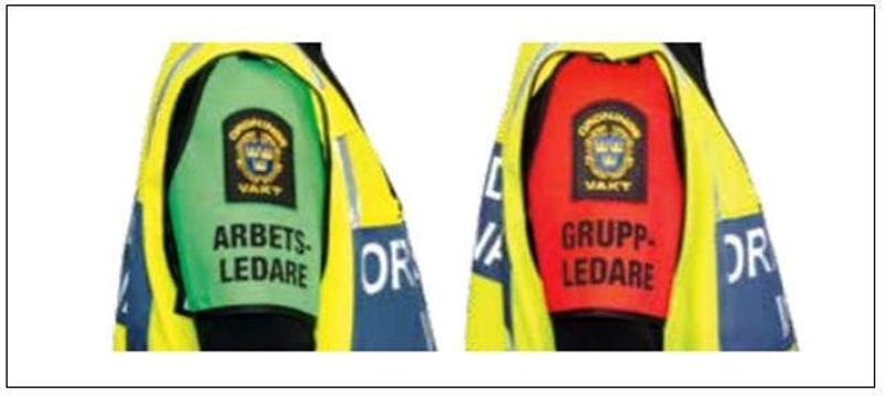 Armbindel för ordningsvakter
