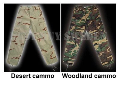BDU byxor - Desert cammo & woodland cammo