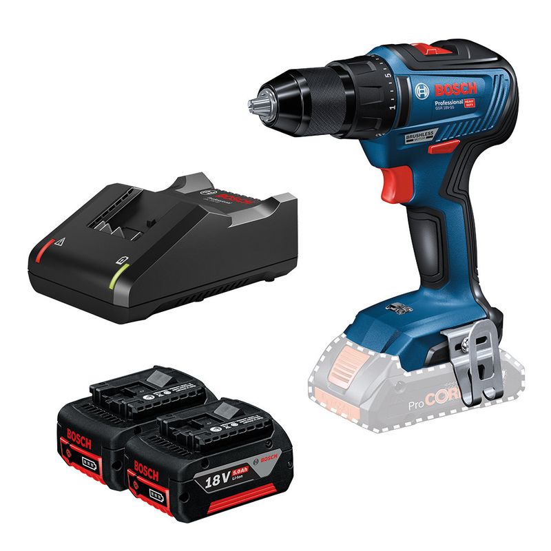 BOSCH BORRSKRUVDRAGARE GSR 18V-55