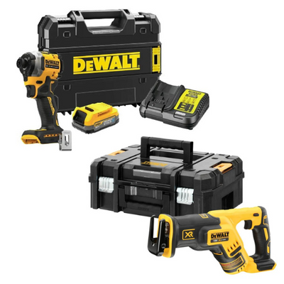 DEWALT MASKINKIT DCF850 + DCS367 18V (1 batteri + laddare ingår)
