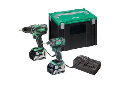 HIKOKI MASKINKIT DS18DBSL BORRSKRUVDRAGARE + WH18DBDL SLAGSKRUVDRAGARE + 2X5,0A